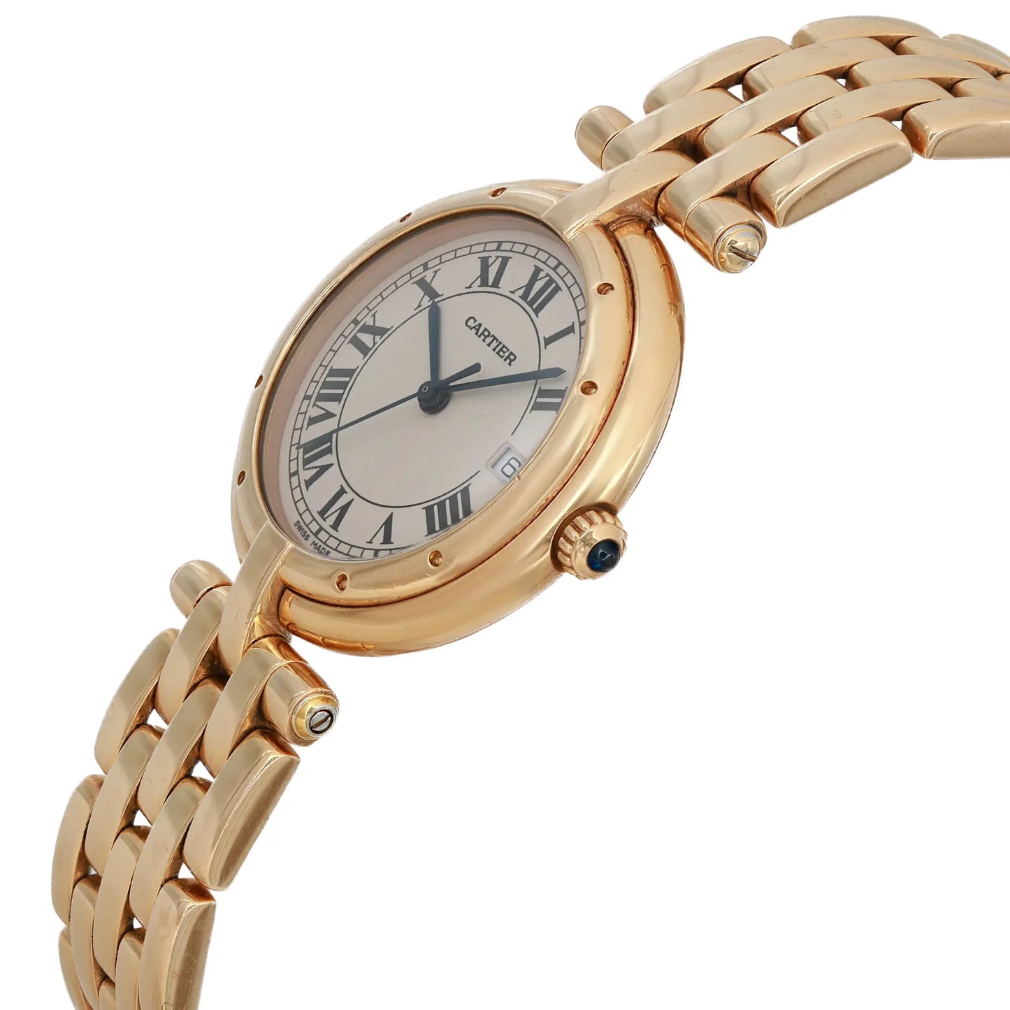 Cartier Panthère Vendôme Midsize 18K Yellow Gold Silver Dial Ladies Watch - Ref: 883964