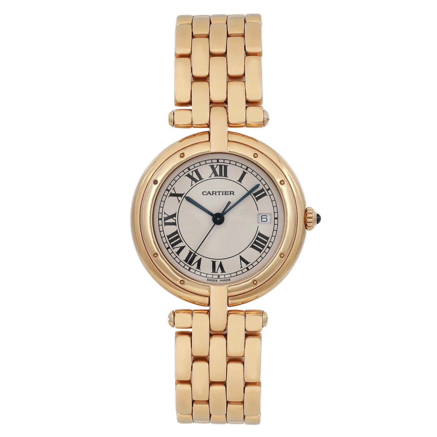 Cartier Panthère Vendôme Midsize 18K Yellow Gold Silver Dial Ladies Watch - Ref: 883964