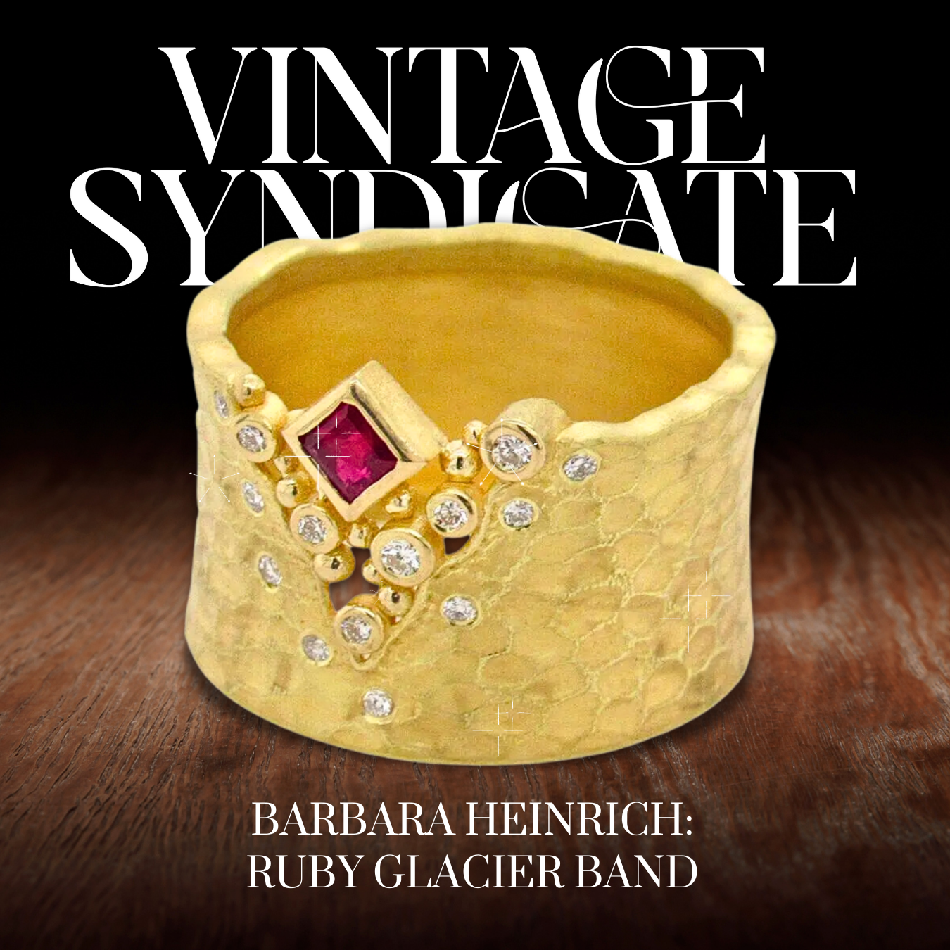 Barbara Heinrich Ruby Glacier Band in 18K Yellow Gold