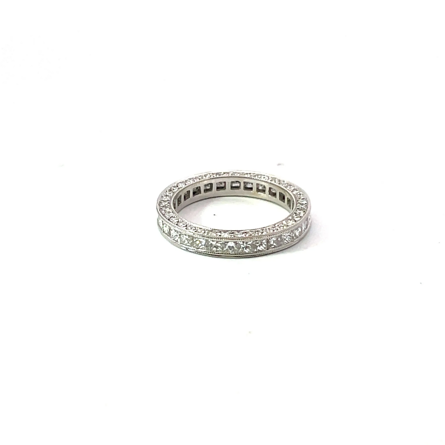 Princess-Cut Diamond Eternity Ring in 18K White Gold