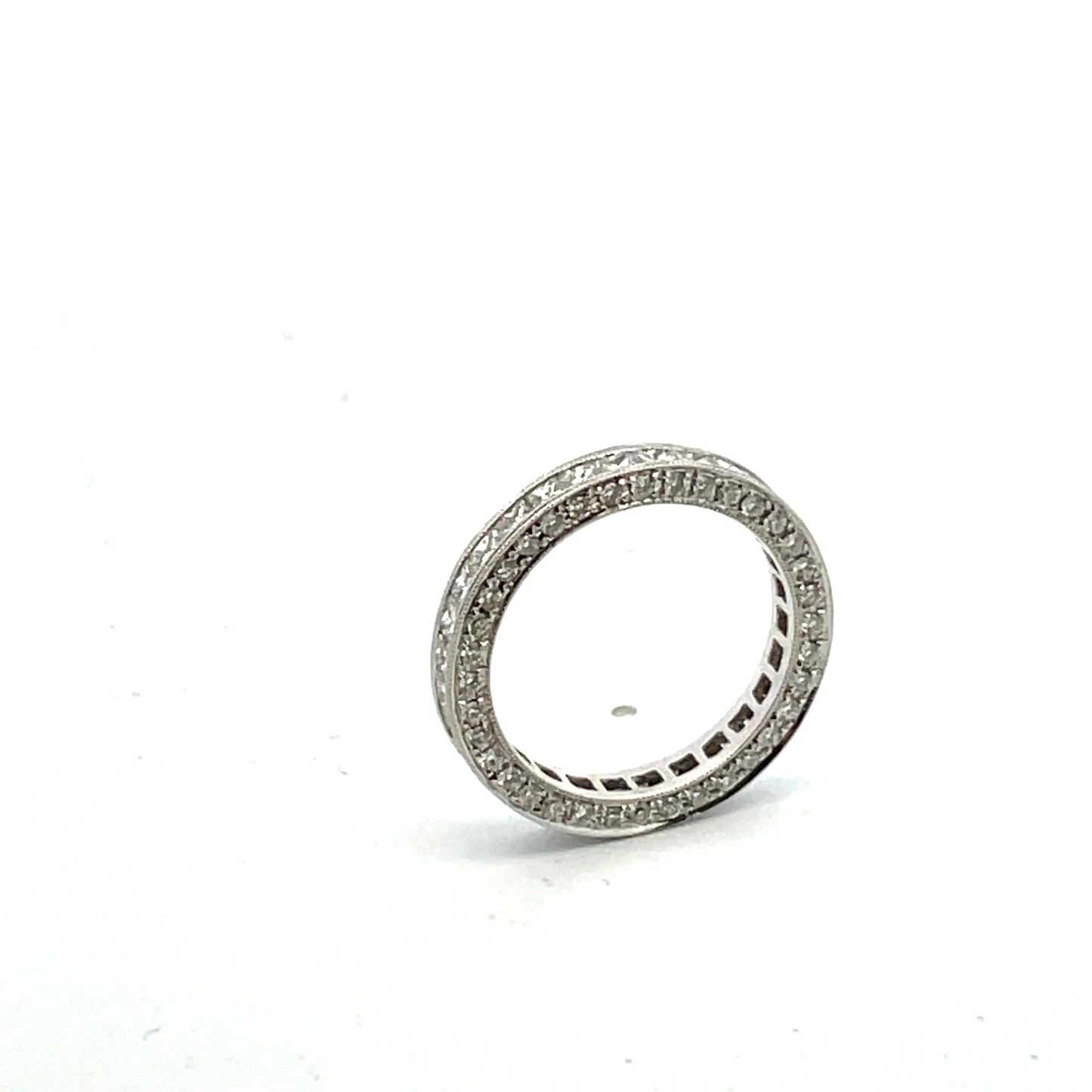 Princess-Cut Diamond Eternity Ring in 18K White Gold