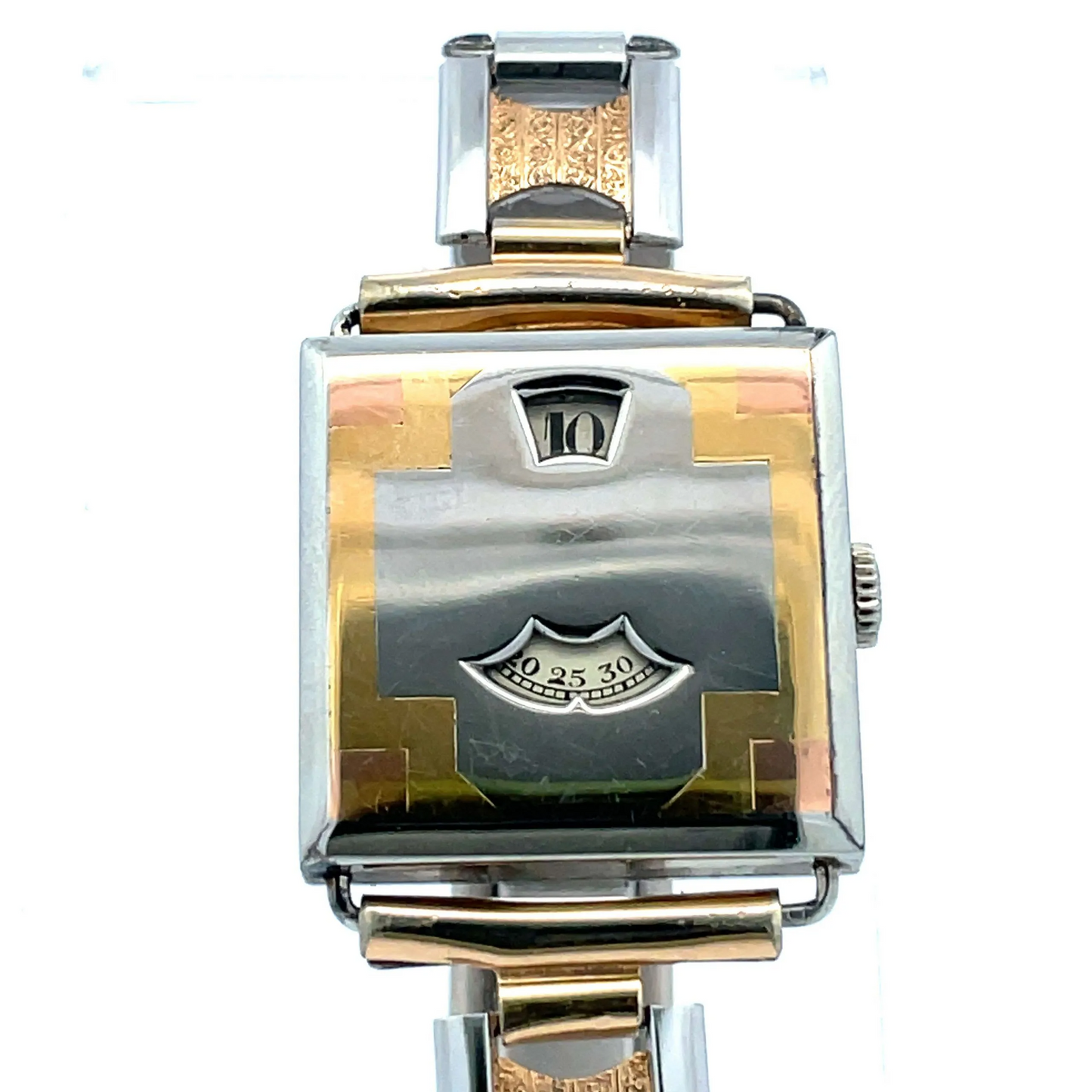 Rare 18K Haas Neveux Art Deco Digital Wristwatch