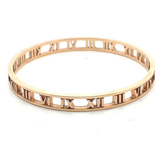 18K Rose Gold Tiffany & Co Atlas Bangle Bracelet